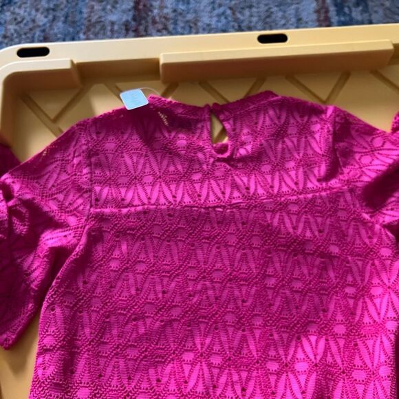 Kidpik Pink Lace Dress with attached lining - Picture 5 of 10